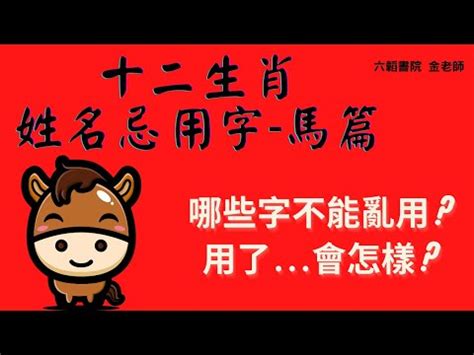 屬馬姓氏|生肖姓名學.....屬馬的人：適合與不適合的字